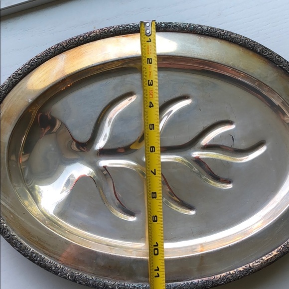Silver plated serving platter - Picture 7 of 7
